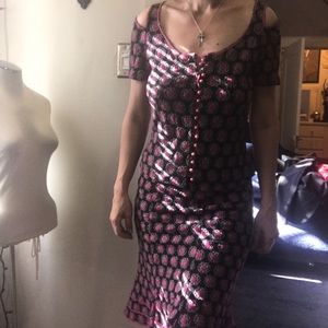 Betsy johnson Designer floral skirt & top L